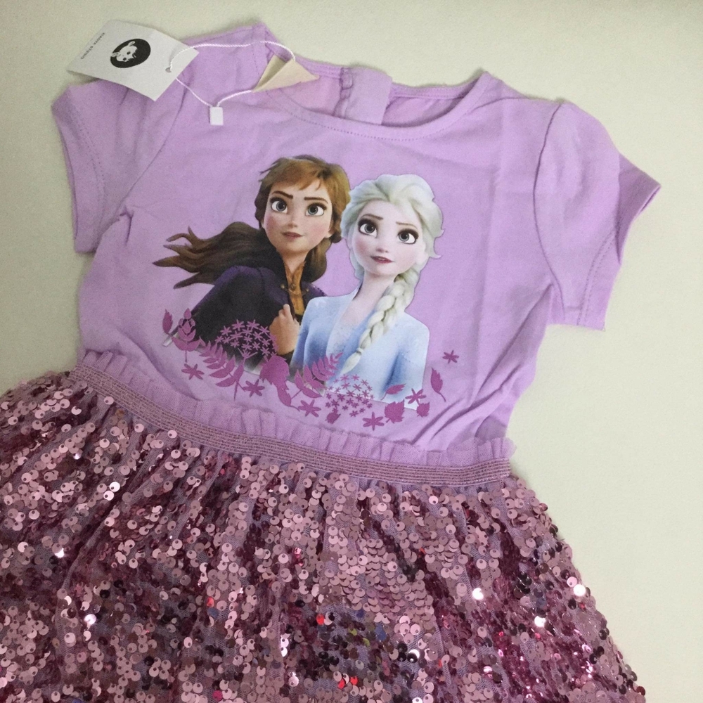 Frozen Elsa Anna sparkly cute sequin dress - Picture 4 of 7